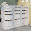 Dulap Lara multifunctional cu 12 cosuri textile, organizator cu cadru metalic anti-rugina, capacitate maxima