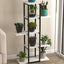 Suport flori Papatya multifunctional, etajera decorativa pentru ghivece si obiecte 40 x 120 cm, cadru metalic