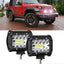 Set 2 Proiectoare LED Auto Off Road, 20 LED-uri, 60W, Dreptunghiulare