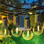 Set 4 becuri LED Retro cu decor de iluminare, pentru camping în Aer Liber, suspendate cu incarcare Tip-C Fast