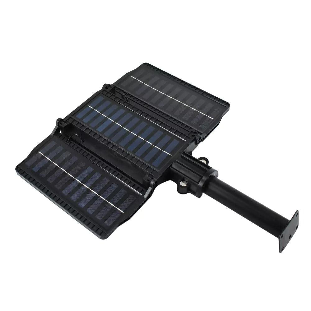 Lampă solara LED 560 SMD cu 3 panouri, senzor miscare si telecomanda