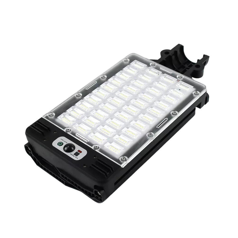 Lampă solara LED 560 SMD cu 3 panouri, senzor miscare si telecomanda