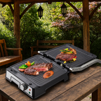 Gratar Electric RAF R.2687 – 2000W, cu Placi Rabatabile 180 Grade – Gatire Rapida pe Ambele Parti