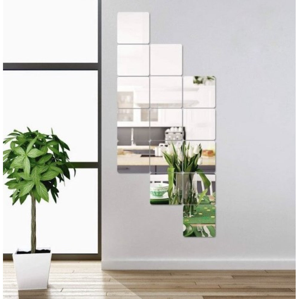 Set 32 oglinzi acrilice decorative design patrat Imagine secundară a produsului