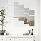 Set 32 oglinzi acrilice decorative design patrat