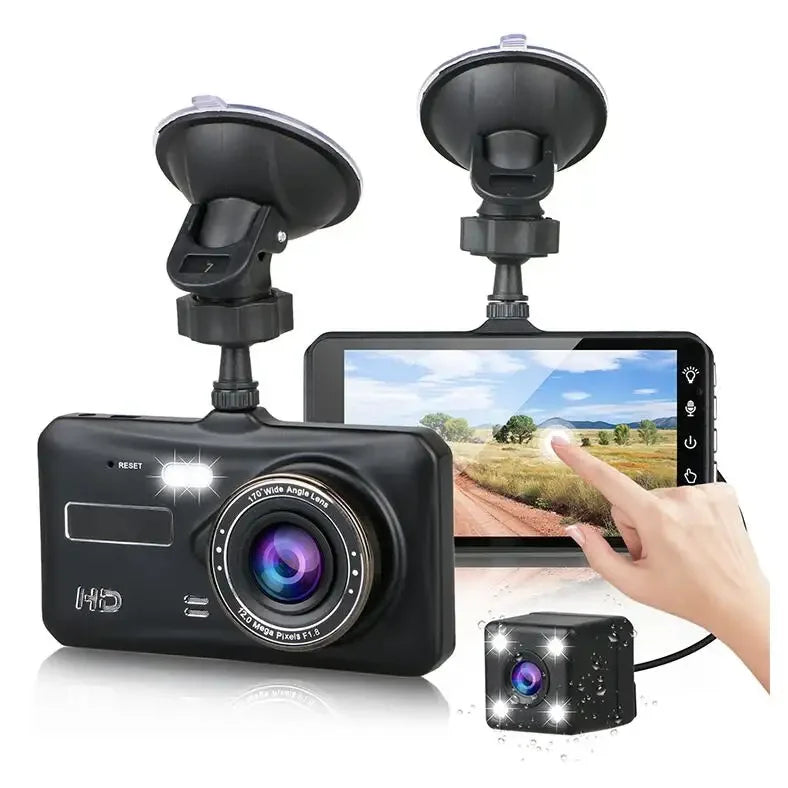 Camera auto dubla, Full HD, Rezolutie 1080p pentru Siguranța Casei Imagine principală a produsului