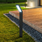Lampă Solara LED pentru Gradina, 90 LED-uri, 3 Moduri Iluminare, Protectie IP65, Inaltime 83 cm, Culoare Negru
