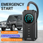 Compresor auto multifunctional 5 in 1 cu pornire urgenta, afisaj digital si baterie externa
