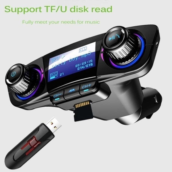 Transmitator FM multifunctional pentru masina cu MP3 Player si Bluetooth Imagine secundară a produsului
