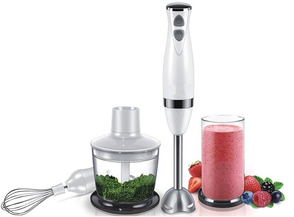 Set Blender 3 in 1 Sonifer SF-8044 cu putere 500W, Mixer vertical, functie Turbo, Multifunctional, alb Imagine secundară a produsului