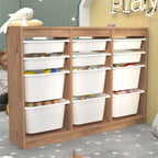 Dulap Lara multifunctional cu 12 cosuri textile, organizator cu cadru metalic anti-rugina, capacitate maxima
