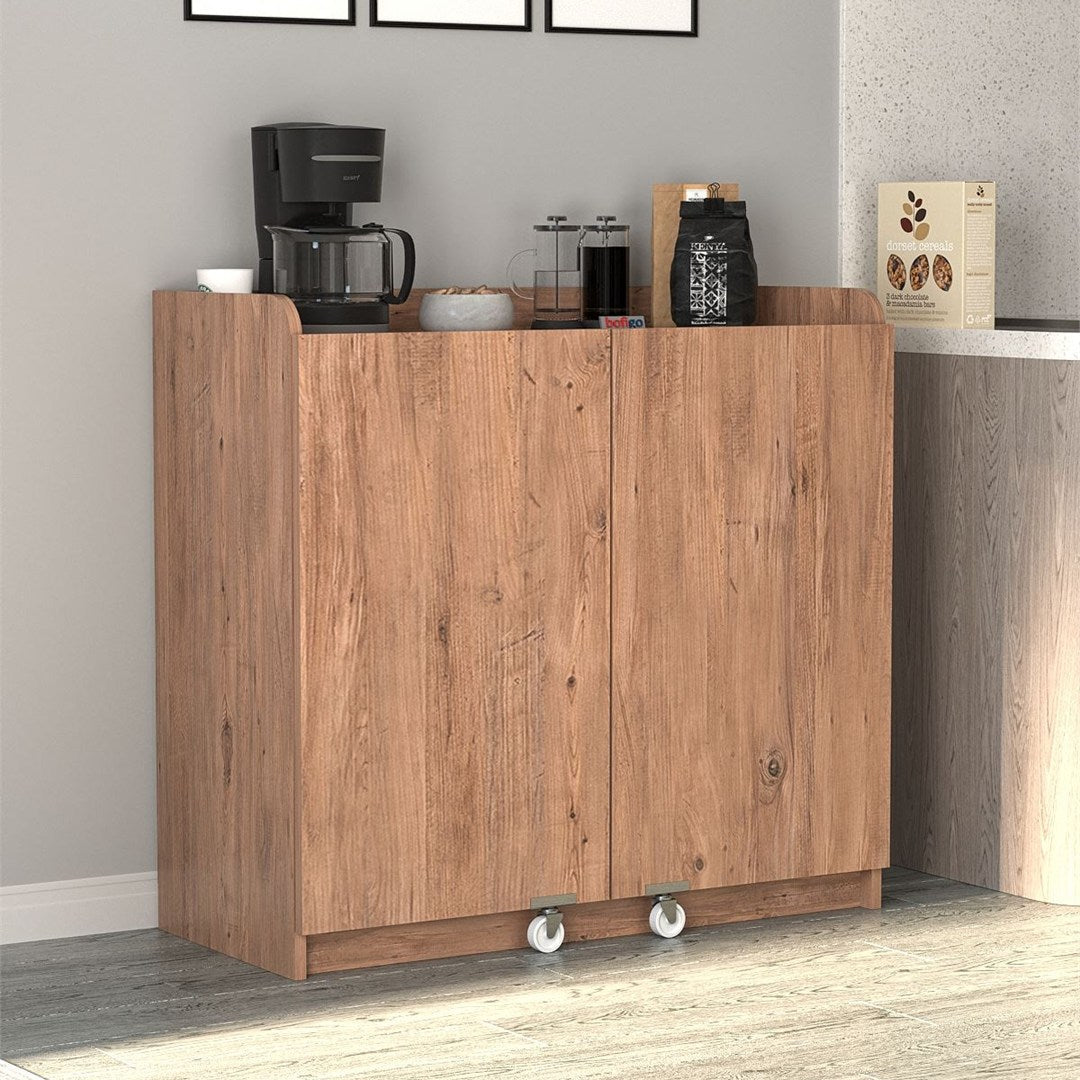 Dulap Gokce camara multifunctional 80 x 180 cm, dulap Bucătărie sau depozitare inalt, rafturi reglabile pe inaltime