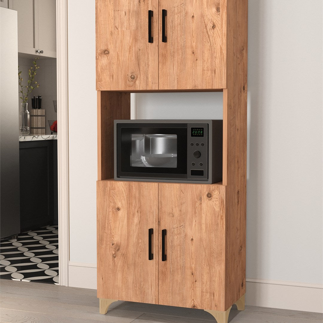 Dulap Ece pentru cuptor microunde, suport microunde cu raft superior si usa 60 x 90 cm, dulap Bucătărie compact