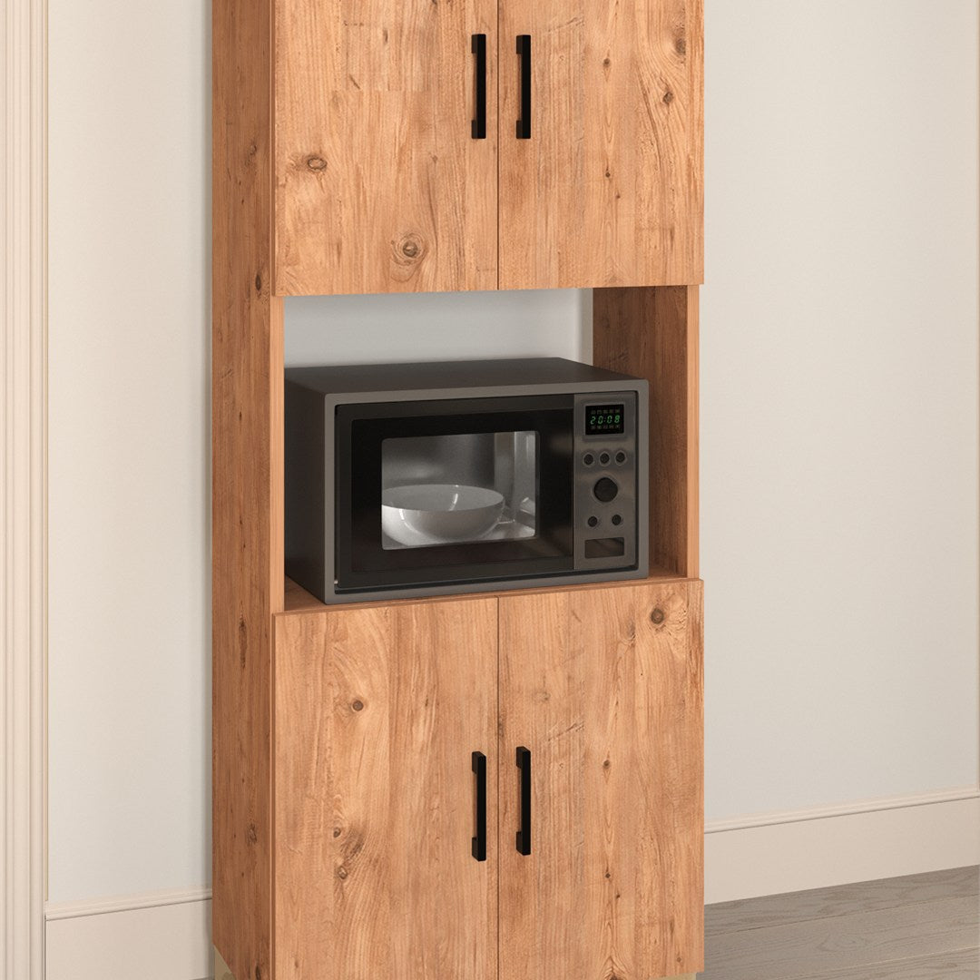 Dulap Ece pentru cuptor microunde, suport microunde cu raft superior si usa 60 x 90 cm, dulap Bucătărie compact