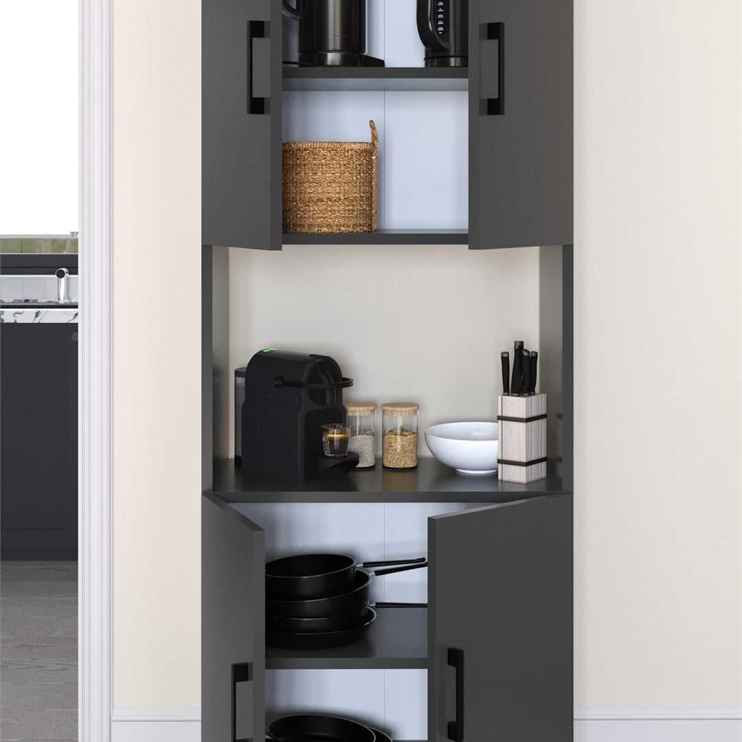 Dulap Ece pentru cuptor microunde, suport microunde cu raft superior si usa 60 x 90 cm, dulap Bucătărie compact