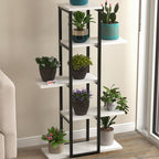 Suport flori Papatya multifunctional, etajera decorativa pentru ghivece si obiecte 40 x 120 cm, cadru metalic