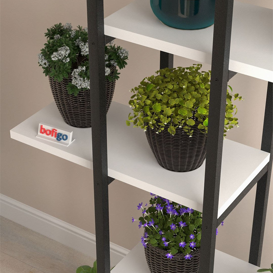 Suport flori Papatya multifunctional, etajera decorativa pentru ghivece si obiecte 40 x 120 cm, cadru metalic