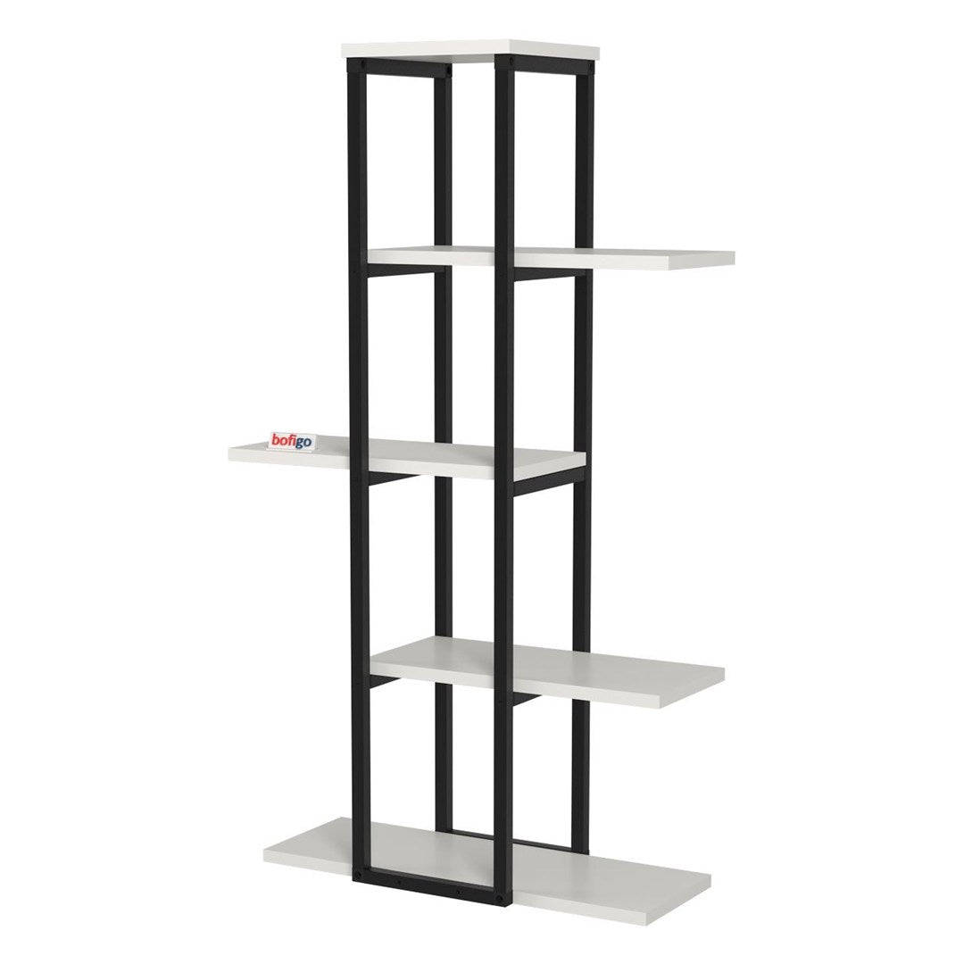 Suport flori Papatya multifunctional, etajera decorativa pentru ghivece si obiecte 40 x 120 cm, cadru metalic