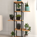Suport flori Papatya multifunctional, etajera decorativa pentru ghivece si obiecte 40 x 120 cm, cadru metalic