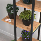 Suport flori Papatya multifunctional, etajera decorativa pentru ghivece si obiecte 40 x 120 cm, cadru metalic