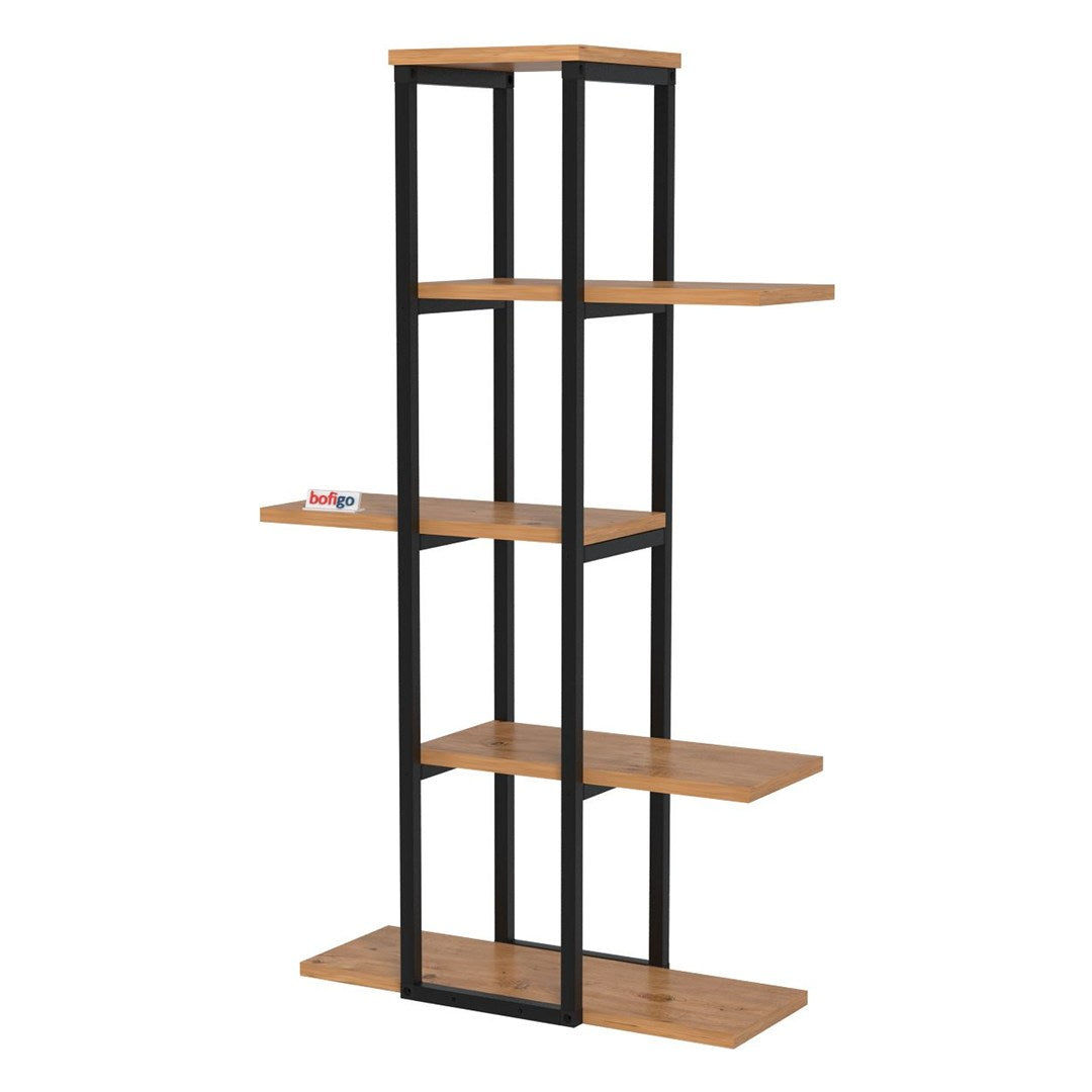 Suport flori Papatya multifunctional, etajera decorativa pentru ghivece si obiecte 40 x 120 cm, cadru metalic
