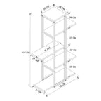 Suport flori Papatya multifunctional, etajera decorativa pentru ghivece si obiecte 40 x 120 cm, cadru metalic