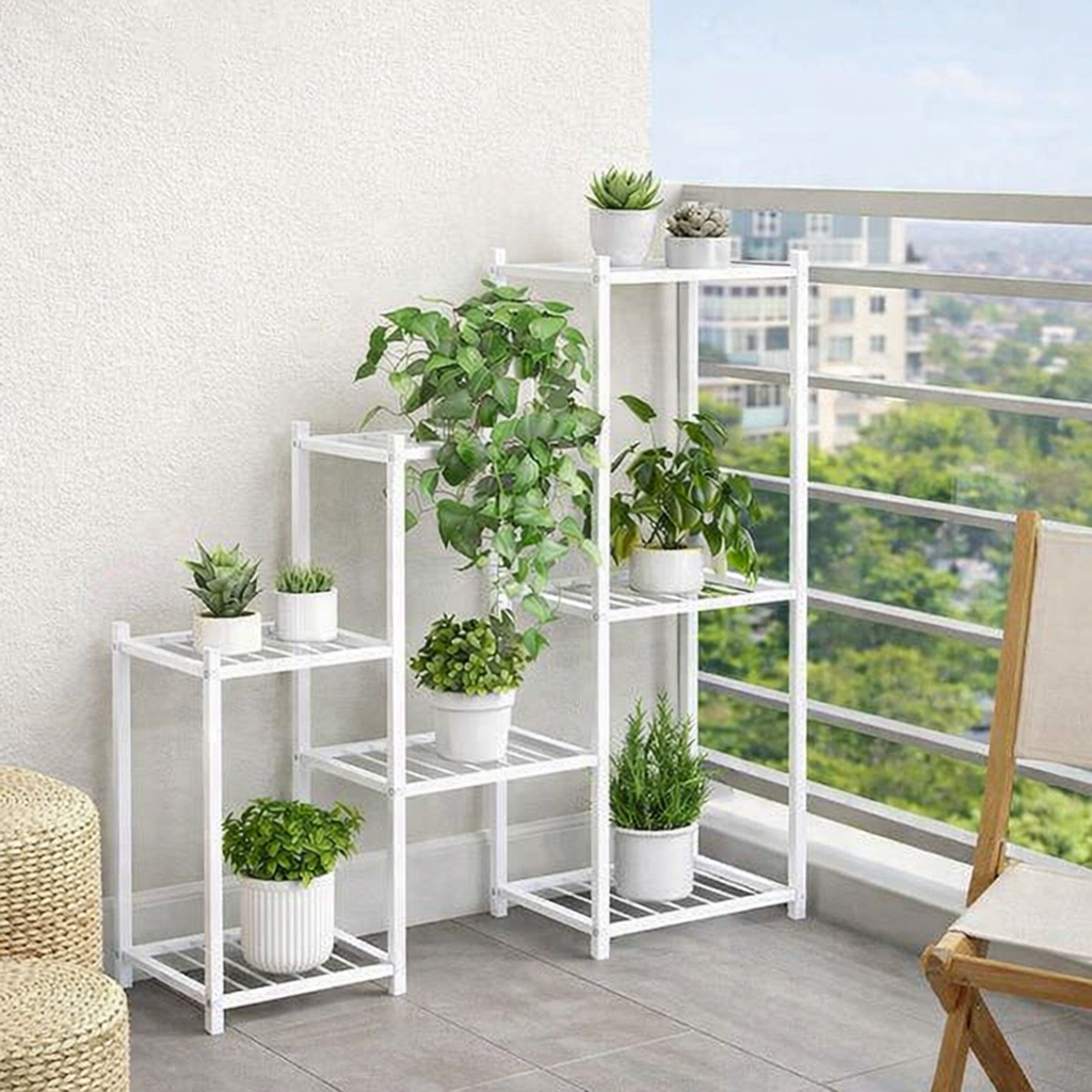 Raft depozitare multifunctional cu 7 niveluri negru 95x82.5x27.5 cm Imagine secundară a produsului