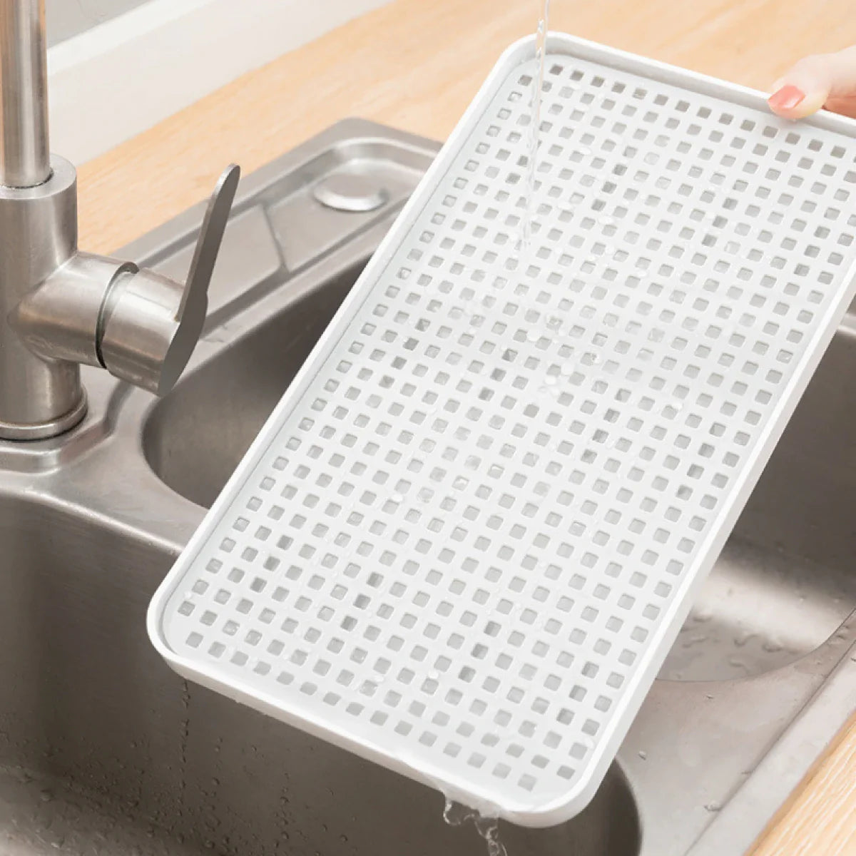 Tava multifunctionala cu sistem de scurgere pentru Bucătărie si baie, 38 x 22.4 x 2.3 cm