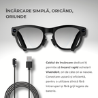 Ochelari Smart VIVENDO SMART GLASSES, Camera 1080P Full HD, AI Integrat