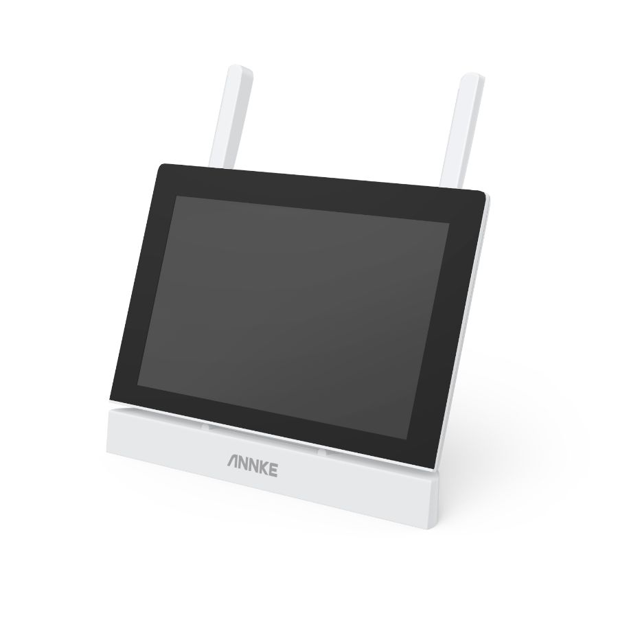 Sistem performant de supraveghere video ANNKE N44WET+I71GK*2, NVR cu ccran tactil 7 inch, 2 camere