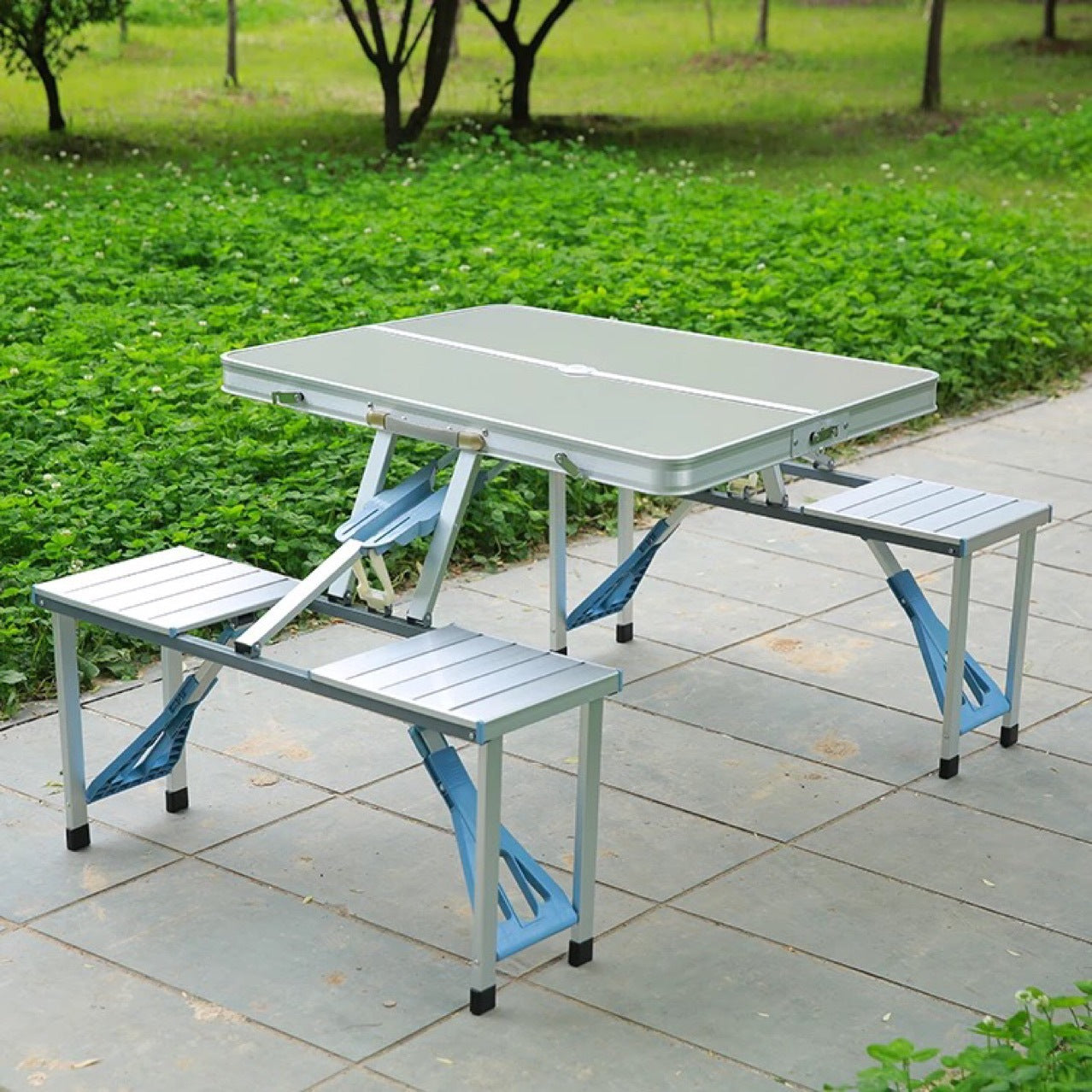 Masa pliabila picnic tip geamantan - Model aluminiu Imagine principală a produsului