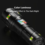 Lanterna profesionala cu LED laser, 5km raza actiune, 30000 lumeni