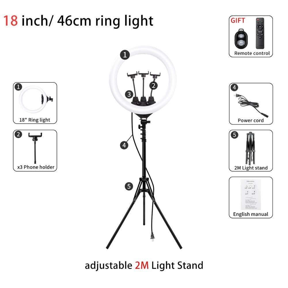 Lampă circulara cu trepied Selfie Ring Light cu LED