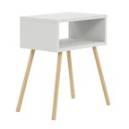 Noptiera cu picioare retro – 44 x 29 x 18 cm – cu raft de depozitare si design vintage