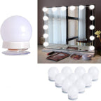 Set 10 becuri LED pentru Oglindă make-up, cu reglare intensitate