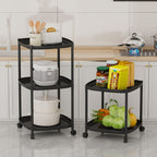 Masuta multifunctionala pe roti 62x39 cm cu 3 niveluri