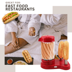 Aparat pentru preparat Hot Dog, 450W, Rosu pentru Bucătărie Practică