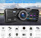 Camera auto dubla, Full HD, Rezolutie 1080p pentru Siguranța Casei