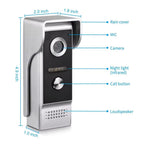 Sistem Video Interfon 4.3", sonerie video cu Ecran Color TFT si Camera cu Viziune Nocturna IR, 1 Monitor + 1