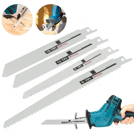 Set 10 lame/panze fierastrau sabie, lemn si metal, 6-8 inch Imagine principală a produsului