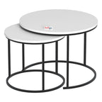 Set 2 masute Hilal Zigon, masute cafea 60 x 50 cm, stil Zigon se imping una sub alta