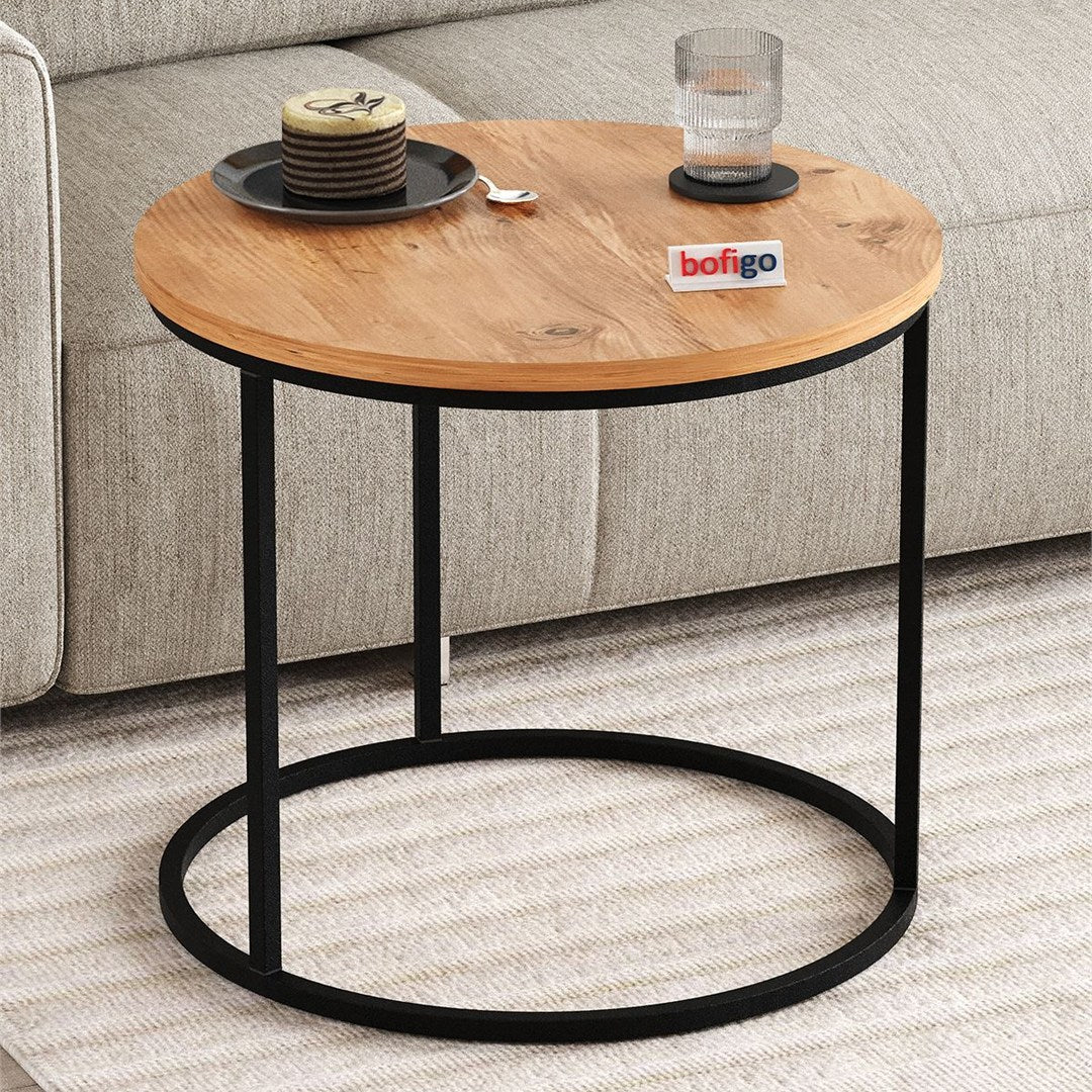 Set 2 masute Hilal Zigon, masute cafea 60 x 50 cm, stil Zigon se imping una sub alta