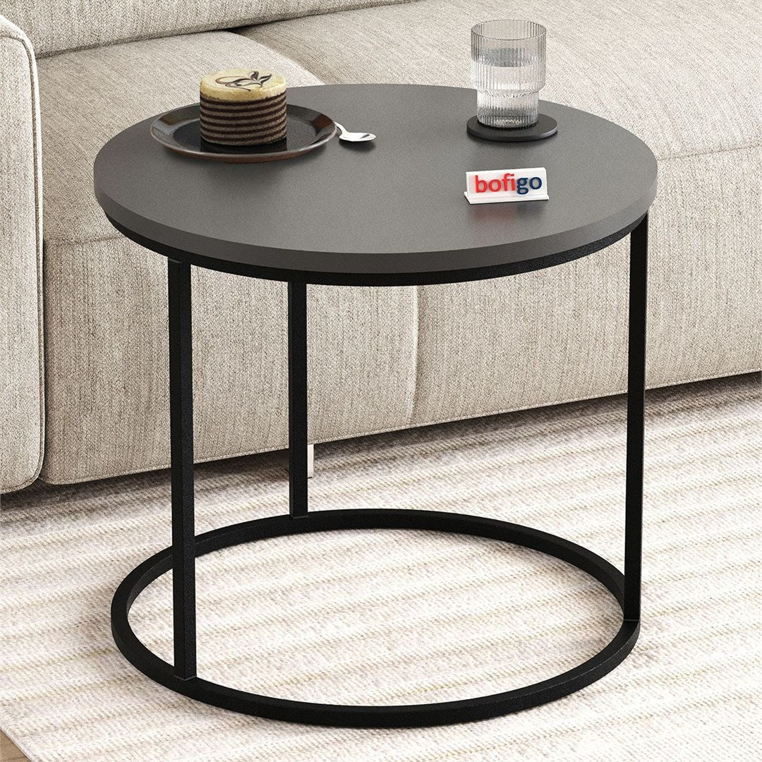 Set 2 masute Hilal Zigon, masute cafea 60 x 50 cm, stil Zigon se imping una sub alta