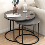Set 2 masute Hilal Zigon, masute cafea 60 x 50 cm, stil Zigon se imping una sub alta
