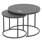 Set 2 masute Hilal Zigon, masute cafea 60 x 50 cm, stil Zigon se imping una sub alta