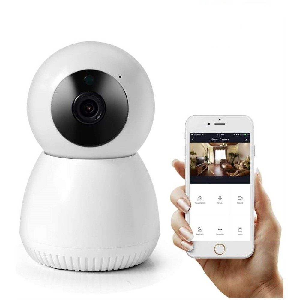 Cameră de supraveghere Smart WIFI Full HD 1080P cu Night Vision, Rotire 355°/55°, Audio bidirectional si Imagine principală a produsului