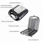 Aparat pentru preparat forme de nuci Hoffmans, 24 forme, 1400W
