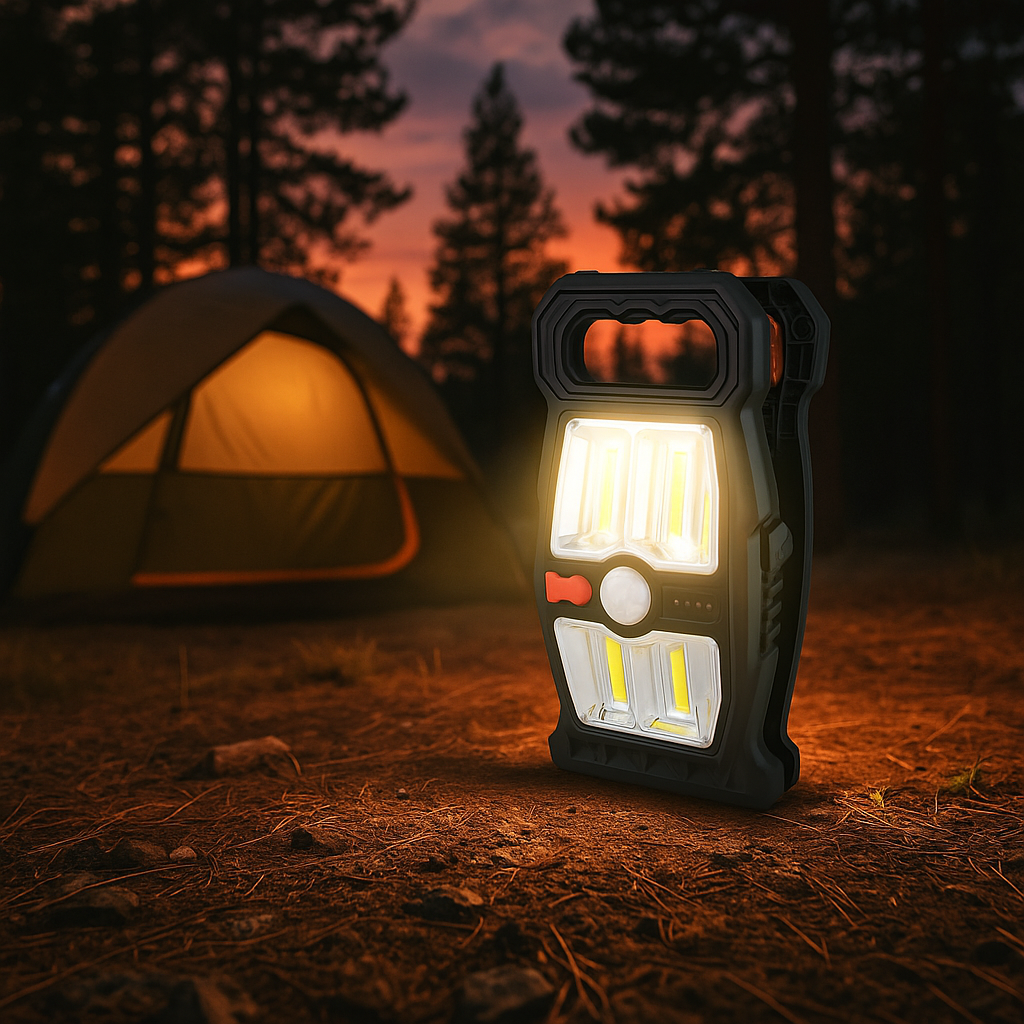 Lampă LED Solara cu senzor de miscare si clip de prindere, Iluminarea utomata, USB Type-C, IP65