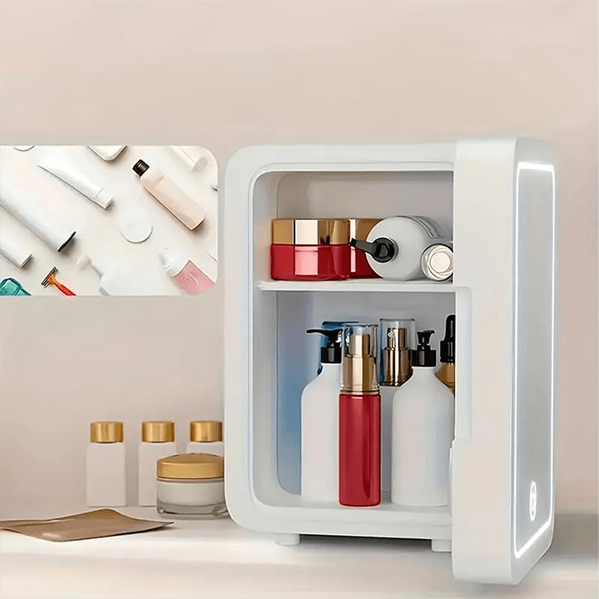 Mini Frigider pentru Cosmetice, functie de Racire si Incalzire, capacitate 4 litri