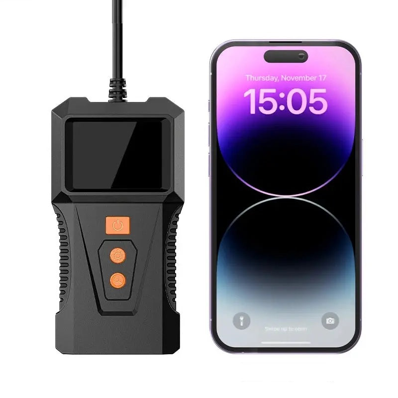 Endoscop multifunctional 1080P, eran 2 inch, camera HD cu cablu rigid impermeabil de 5m Imagine principală a produsului